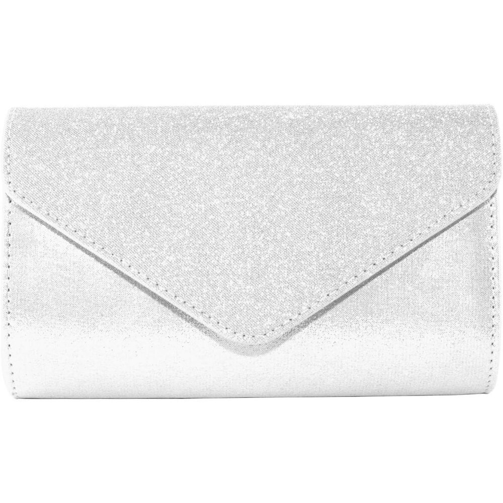 Women Sliver1 Imported Magnetic Purse Rhinestone Envelope Party Handbag